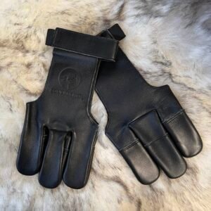 Black 3 Finger Shooting Glove